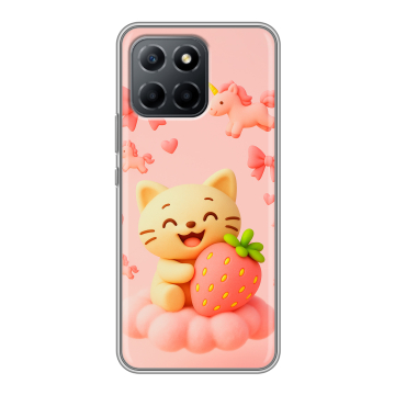 Силиконовый чехол на Huawei Honor X8 5G с принтом для девочек