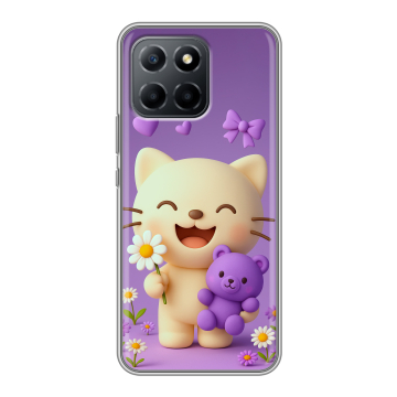 Силиконовый чехол на Huawei Honor X8 5G с принтом для девочек