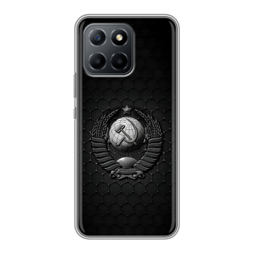 Силиконовый чехол на Huawei Honor X8 5G с принтом Герб Флаг СССР
