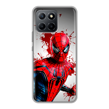 Силиконовый чехол на Huawei Honor X8 5G с принтом Spiderman Человек паук