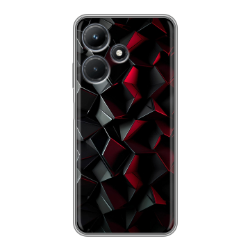 Силиконовый чехол на Infinix Hot 30i с принтом Абстракция