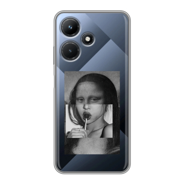 Силиконовый чехол на Infinix Hot 30i с принтом Мона Лиза