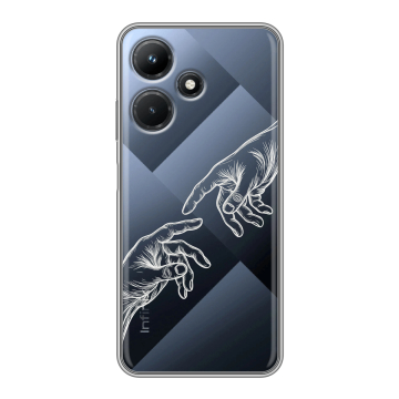 Силиконовый чехол на Infinix Hot 30i с принтом Сотворение мира
