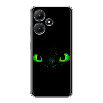 Силиконовый чехол на Infinix Hot 30i с принтом Как приручить дракона