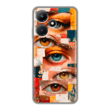 Силиконовый чехол на Infinix Hot 30i с принтом Модный принт