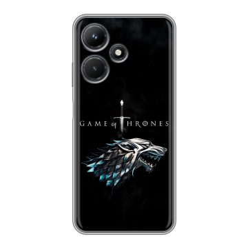 Силиконовый чехол на Infinix Hot 30i с принтом Игра Престолов Game Thrones