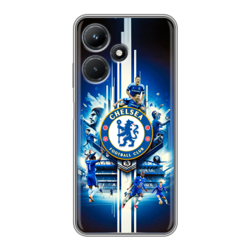 Силиконовый чехол на Infinix Hot 30i с принтом Chelsea Челси