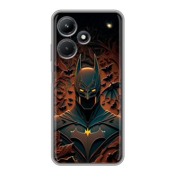 Силиконовый чехол на Infinix Hot 30i с принтом Batman Бэтмен