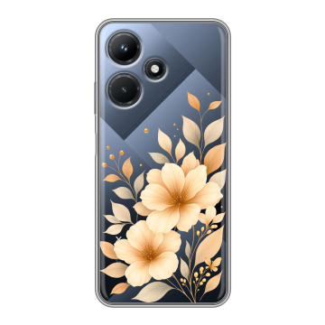 Силиконовый чехол на Infinix Hot 30i с принтом для девушки