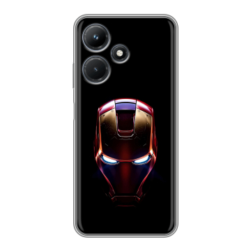 Силиконовый чехол на Infinix Hot 30i с принтом IronMan Железный человек