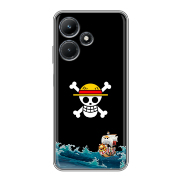 Силиконовый чехол на Infinix Hot 30i с принтом One Piece Ван Пис