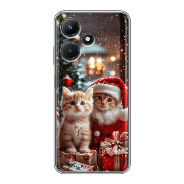 Силиконовый чехол на Infinix Hot 30i с принтом Новый год