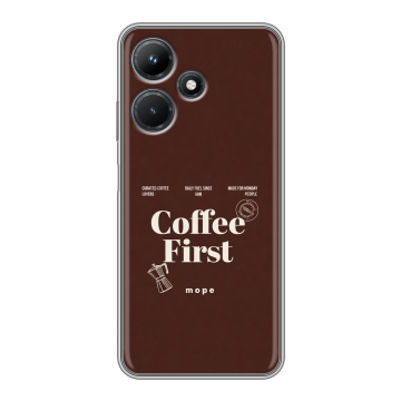 Силиконовый чехол на Infinix Hot 30i с принтом женский