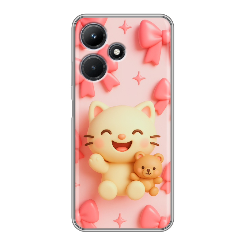 Силиконовый чехол на Infinix Hot 30i с принтом для девочек Силиконовый чехол на Infinix Hot 30i с принтом для девочек
