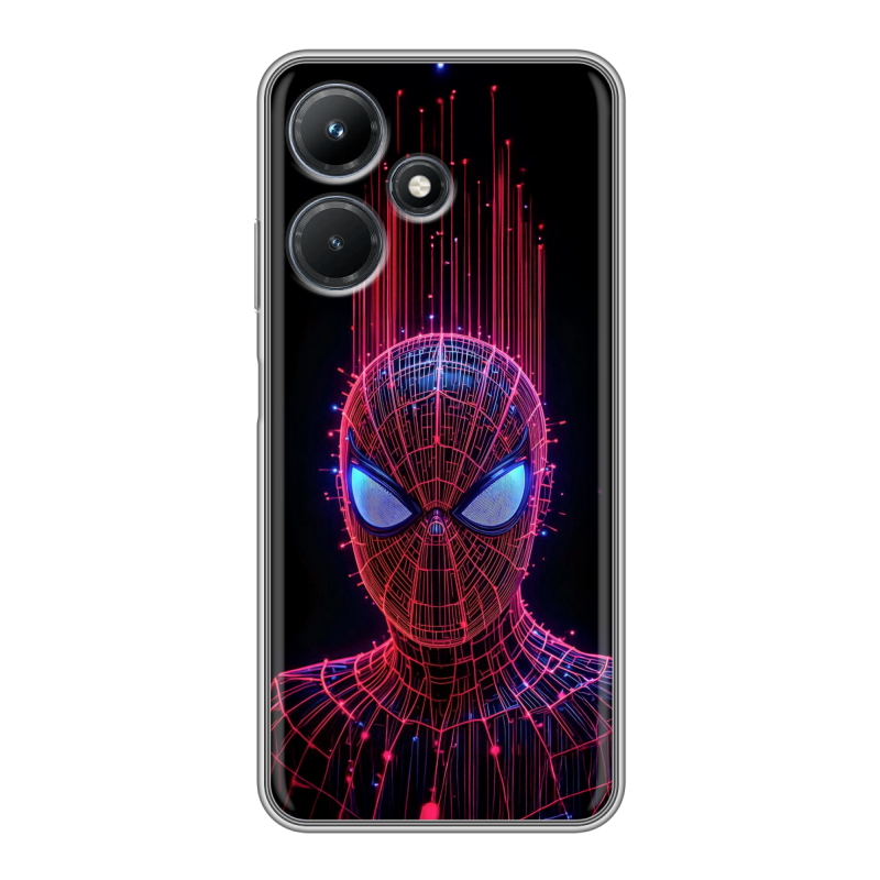 Силиконовый чехол на Infinix Hot 30i с принтом Spiderman Человек паук Силиконовый чехол на Infinix Hot 30i с принтом Spiderman Человек паук