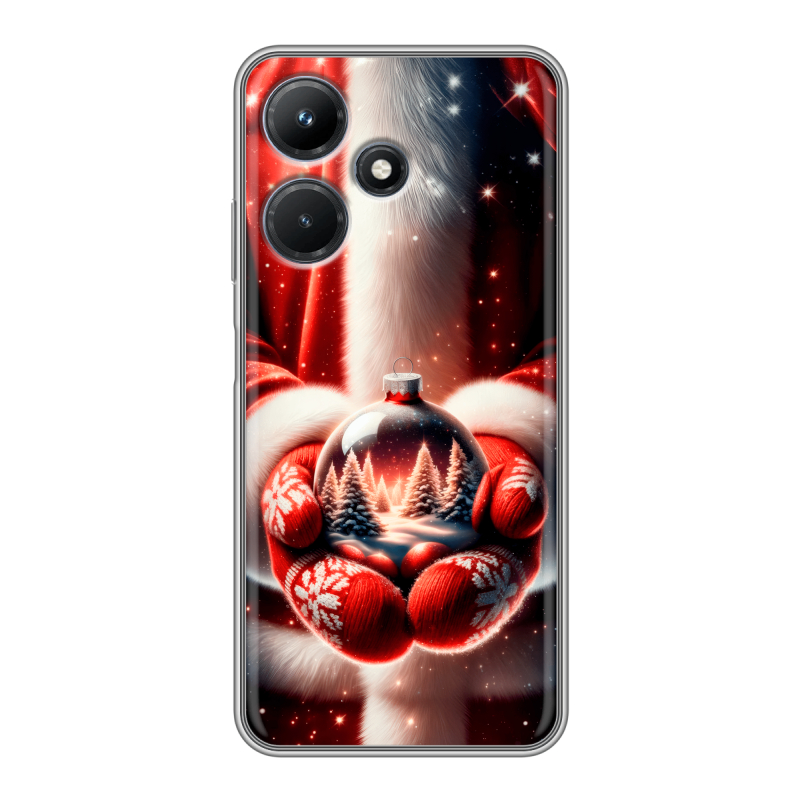 Силиконовый чехол на Infinix Hot 30i с принтом Новый год Силиконовый чехол на Infinix Hot 30i с принтом Новый год