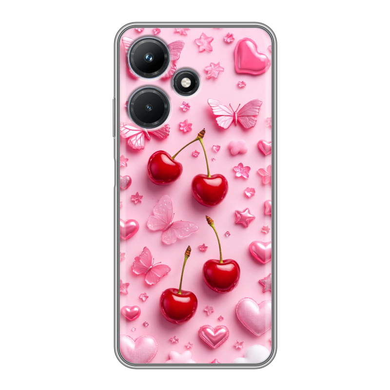 Силиконовый чехол на Infinix Hot 30i с принтом для девочек Силиконовый чехол на Infinix Hot 30i с принтом для девочек