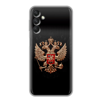 Силиконовый чехол на Samsung Galaxy A24 4G с принтом Герб России