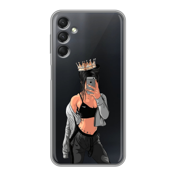 Силиконовый чехол на Samsung Galaxy A24 4G с принтом Женские принты