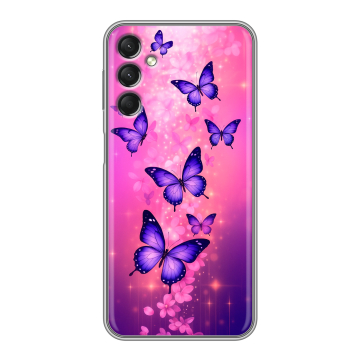 Силиконовый чехол на Samsung Galaxy A24 4G с принтом Бабочки
