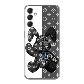 Силиконовый чехол на Samsung Galaxy A24 4G с принтом Луи робот