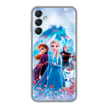 Силиконовый чехол на Samsung Galaxy A24 4G с принтом Холодное сердце Frozen