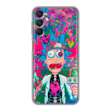 Силиконовый чехол на Samsung Galaxy A24 4G с принтом Рик и Морти Rick Morty