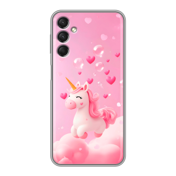 Силиконовый чехол на Samsung Galaxy A24 4G с принтом Единорог Силиконовый чехол на Samsung Galaxy A24 4G с принтом Единорог