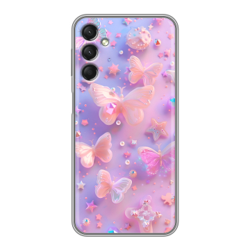 Силиконовый чехол на Samsung Galaxy A24 4G с принтом Бабочки Силиконовый чехол на Samsung Galaxy A24 4G с принтом Бабочки