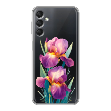 Силиконовый чехол на Samsung Galaxy A24 4G с принтом Цветы орхидеи Силиконовый чехол на Samsung Galaxy A24 4G с принтом Цветы орхидеи