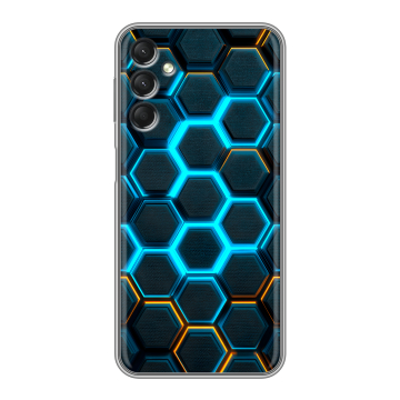 Силиконовый чехол на Samsung Galaxy A24 4G с принтом Неоновые соты Силиконовый чехол на Samsung Galaxy A24 4G с принтом Неоновые соты