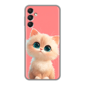 Силиконовый чехол на Samsung Galaxy A24 4G с принтом Розовый котенок Силиконовый чехол на Samsung Galaxy A24 4G с принтом Розовый котенок