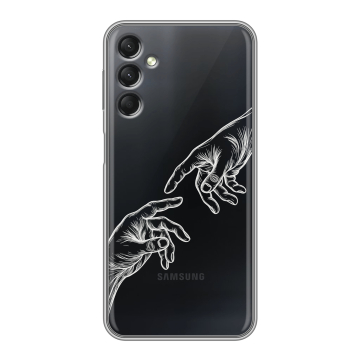 Силиконовый чехол на Samsung Galaxy A24 4G с принтом Сотворение мира Силиконовый чехол на Samsung Galaxy A24 4G с принтом Сотворение мира