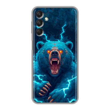 Силиконовый чехол на Samsung Galaxy A24 4G с принтом Медведь Силиконовый чехол на Samsung Galaxy A24 4G с принтом Медведь