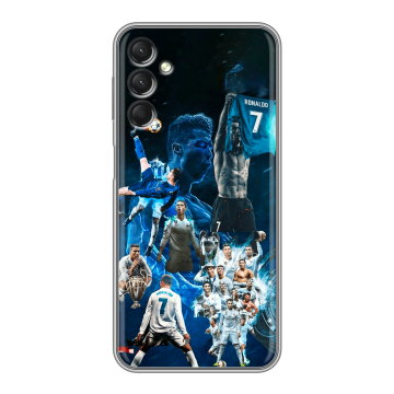 Силиконовый чехол на Samsung Galaxy A24 4G с принтом Реал Роналдо Силиконовый чехол на Samsung Galaxy A24 4G с принтом Реал Роналдо