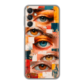 Силиконовый чехол на Samsung Galaxy A24 4G с принтом Модный принт