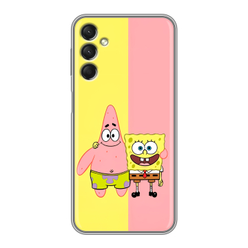 Силиконовый чехол на Samsung Galaxy A24 4G с принтом Спанч боб Спанчбоб