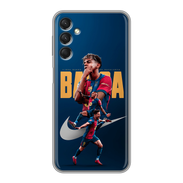 Силиконовый чехол на Samsung Galaxy A24 4G с принтом Барселона Barca Yamal 