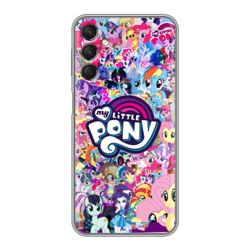 Силиконовый чехол на Samsung Galaxy A24 4G с принтом My little pony Дружба чудо
