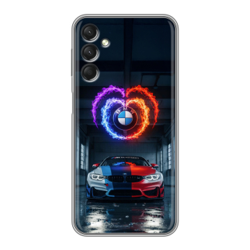 Силиконовый чехол на Samsung Galaxy A24 4G с принтом BMW БМВ