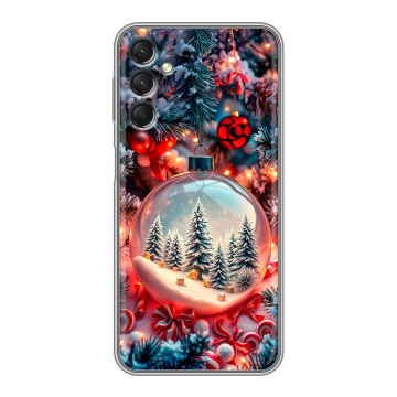 Силиконовый чехол на Samsung Galaxy A24 4G с принтом Новый год