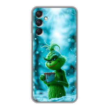 Силиконовый чехол на Samsung Galaxy A24 4G с принтом Новый год гринч