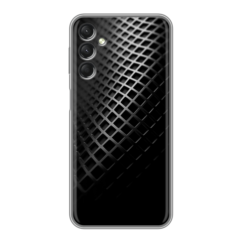 Силиконовый чехол на Samsung Galaxy A24 4G с принтом Текстура металла Силиконовый чехол на Samsung Galaxy A24 4G с принтом Текстура металла