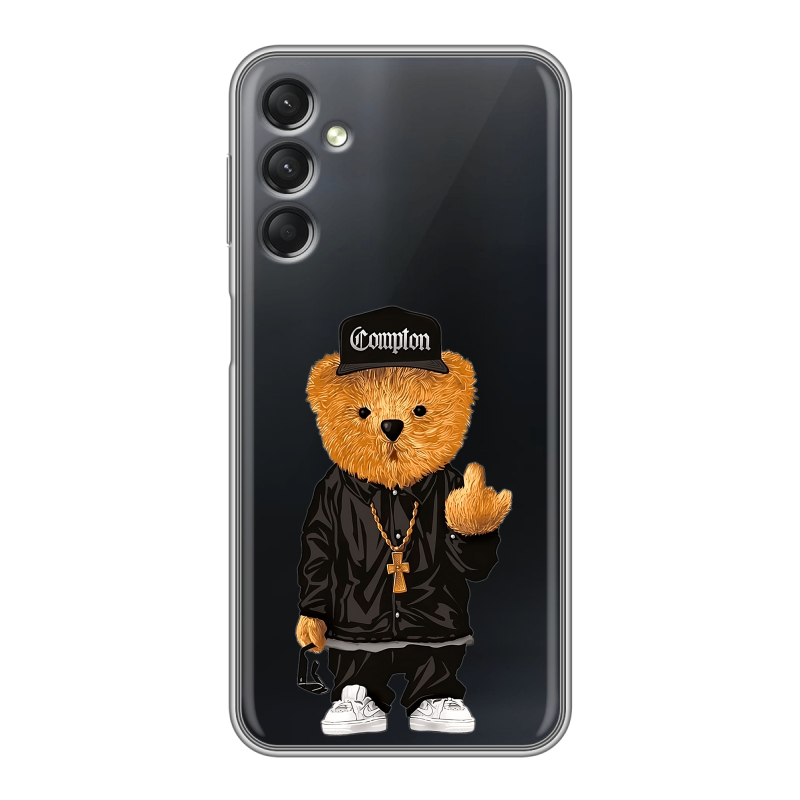 Силиконовый чехол на Samsung Galaxy A24 4G с принтом Плюшевый медведь Силиконовый чехол на Samsung Galaxy A24 4G с принтом Плюшевый медведь