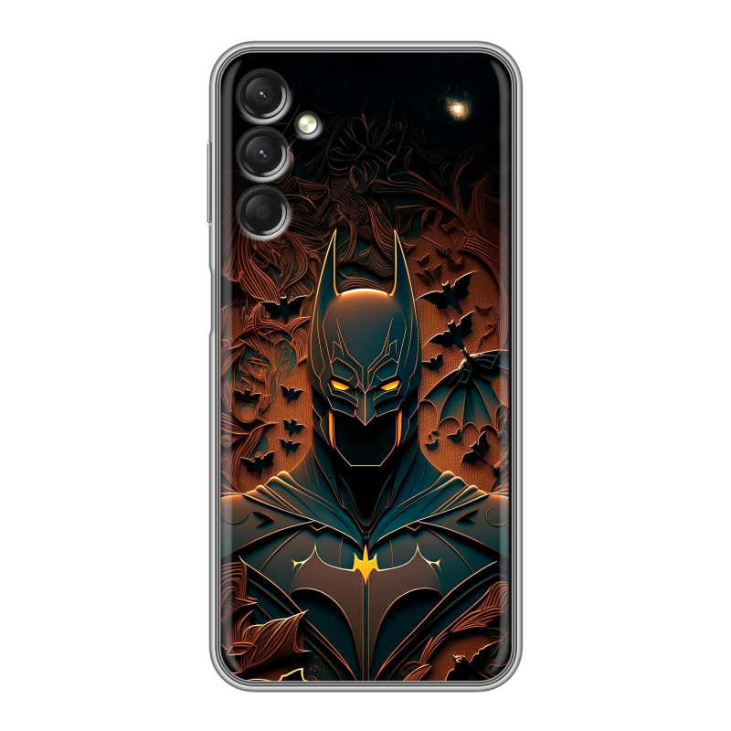 Силиконовый противоударный чехол на Samsung Galaxy A24 4G с принтом Batman Бэтмен Силиконовый противоударный чехол на Samsung Galaxy A24 4G с принтом Batman Бэтмен