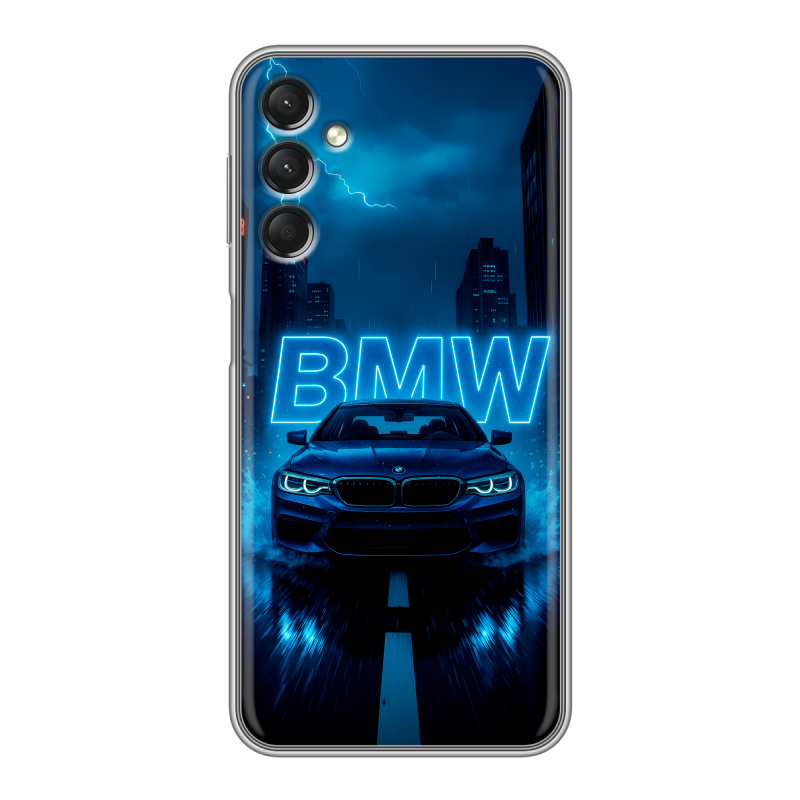 Силиконовый противоударный чехол на Samsung Galaxy A24 4G с принтом BMW БМВ Силиконовый противоударный чехол на Samsung Galaxy A24 4G с принтом BMW БМВ