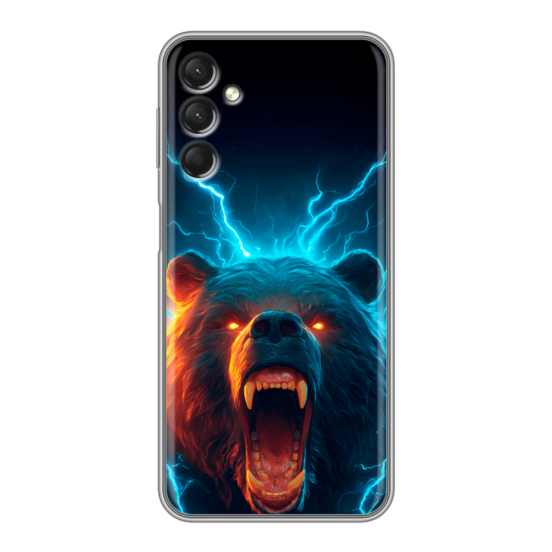 Силиконовый чехол на Samsung Galaxy A24 4G с принтом Медведь Силиконовый чехол на Samsung Galaxy A24 4G с принтом Медведь