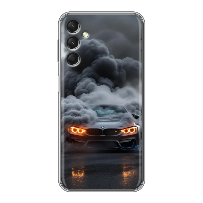Силиконовый чехол на Samsung Galaxy A24 4G с принтом BMW БМВ Силиконовый чехол на Samsung Galaxy A24 4G с принтом BMW БМВ