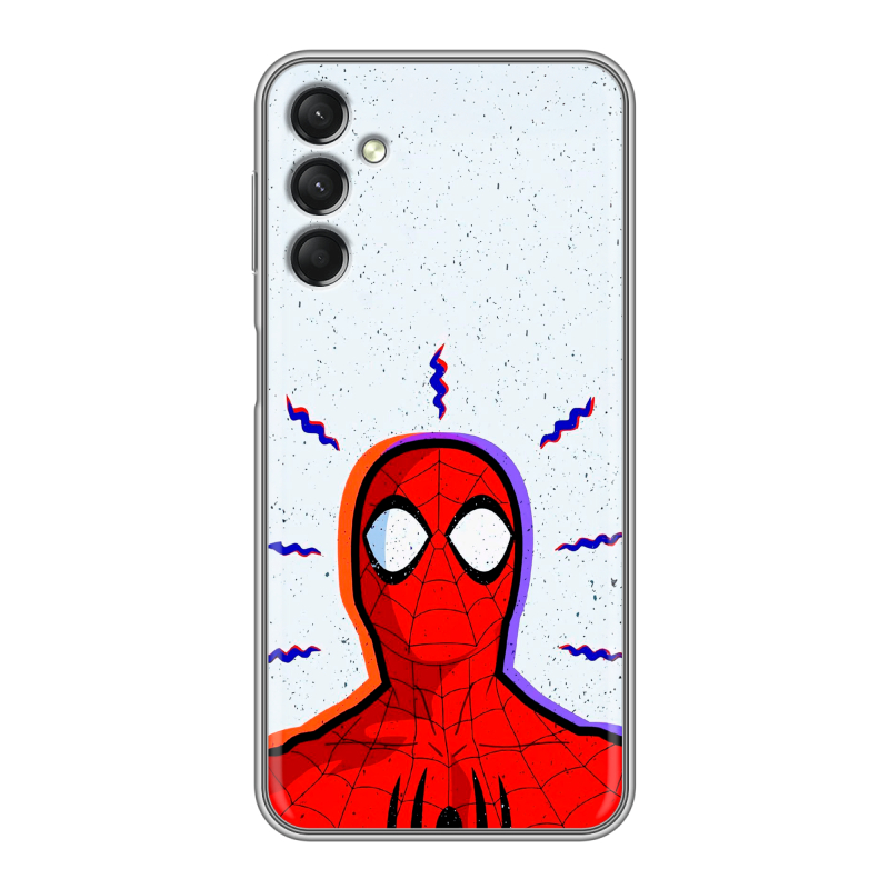 Силиконовый противоударный чехол на Samsung Galaxy A24 4G с принтом Spiderman Человек паук Силиконовый противоударный чехол на Samsung Galaxy A24 4G с принтом Spiderman Человек паук