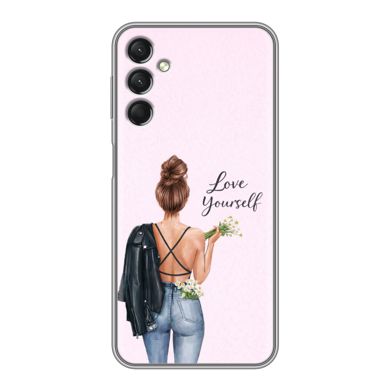 Силиконовый чехол на Samsung Galaxy A24 4G с принтом женский Силиконовый чехол на Samsung Galaxy A24 4G с принтом женский